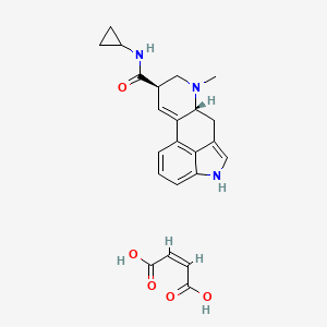 molecular formula C23H25N3O5 B1671043 Lysergamide, N-cyclopropyl-, maleate CAS No. 114842-36-3