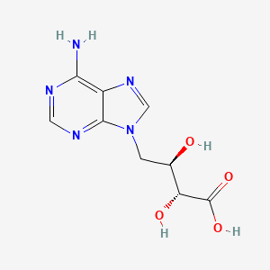 molecular formula C9H11N5O4 B1671053 D-erythro-Eritadenine CAS No. 23918-98-1