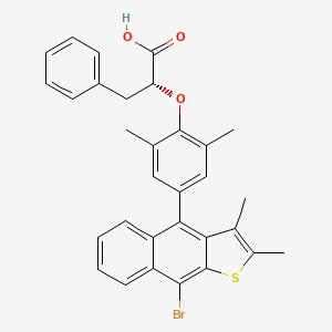 molecular formula C31H27BrO3S B1671058 Ertiprotafib CAS No. 251303-04-5
