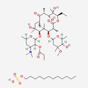 molecular formula C52H97NO18S B1671067 Erythromycin estolate CAS No. 3521-62-8