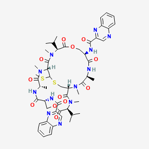molecular formula C51H64N12O12S2 B1671085 Quinomycin C CAS No. 512-64-1