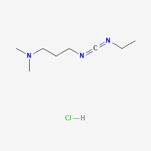 molecular formula C8H18ClN3 B1671097 1-(3-Dimethylaminopropyl)-3-ethylcarbodiimide hydrochloride CAS No. 25952-53-8