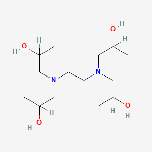 molecular formula C14H32N2O4 B1671103 N,N,N',N'-Tetrakis(2-hydroxypropyl)ethylenediamine CAS No. 102-60-3