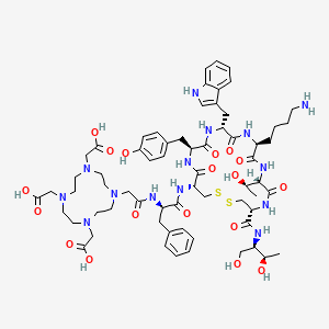 molecular formula C65H92N14O18S2 B1671108 Edotreotide CAS No. 204318-14-9