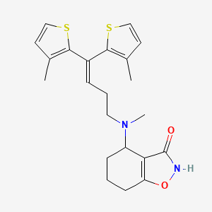 molecular formula C22H26N2O2S2 B1671116 EF1502 free base CAS No. 684645-54-3