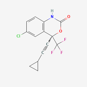 molecular formula C14H9ClF3NO2 B1671122 Efavirenz, (R)- CAS No. 154801-74-8