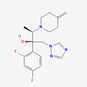 molecular formula C18H22F2N4O B1671126 Efinaconazole CAS No. 164650-44-6