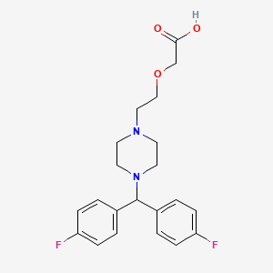 molecular formula C21H24F2N2O3 B1671128 Efletirizine CAS No. 150756-35-7
