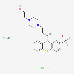 molecular formula C23H26ClF3N2OS B1671132 trans-(E)-Flupentixol Dihydrochloride CAS No. 51529-02-3