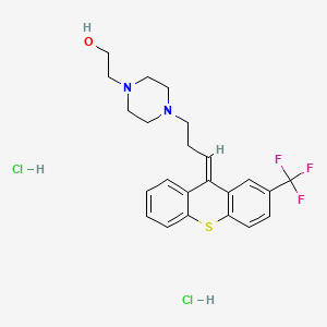 molecular formula C23H27Cl2F3N2OS B1671132 (E)-氟哌替醇二盐酸盐 CAS No. 51529-02-3