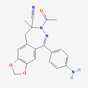 molecular formula C20H18N4O3 B1671141 Egis-8332 CAS No. 220725-87-1