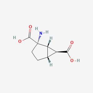 molecular formula C8H11NO4 B1671142 (1S,2S,5R,6S)-2-aminobicyclo[3.1.0]hexane-2,6-dicarboxylic acid CAS No. 176199-48-7