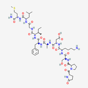molecular formula C54H85N13O15S B1671165 Eledoisin CAS No. 69-25-0
