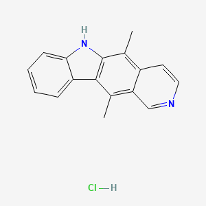 molecular formula C17H15ClN2 B1671177 Ellipticine hydrochloride CAS No. 5081-48-1