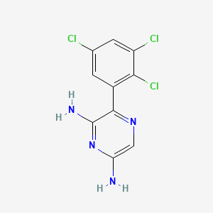 molecular formula C10H7Cl3N4 B1671183 Elpetrigine CAS No. 212778-82-0