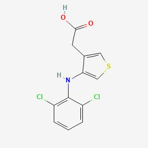 molecular formula C12H9Cl2NO2S B1671186 Eltenac CAS No. 72895-88-6