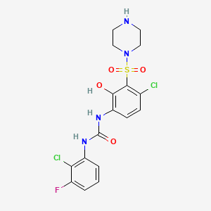 molecular formula C17H17Cl2FN4O4S B1671188 Elubrixin CAS No. 688763-64-6