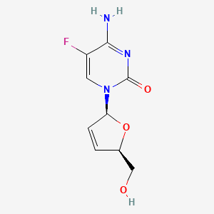 molecular formula C9H10FN3O3 B1671191 Elvucitabine CAS No. 181785-84-2