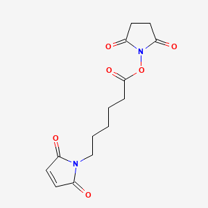 molecular formula C14H16N2O6 B1671203 N-(6-Maleimidocaproyloxy)succinimide CAS No. 55750-63-5