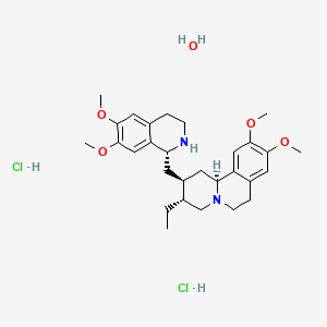 molecular formula C29H43ClN2O5 B1671216 Emetine dihydrochloride hydrate CAS No. 7083-71-8