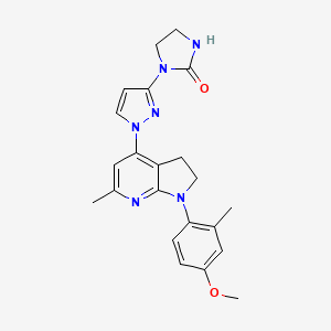 molecular formula C22H24N6O2 B1671217 Emicerfont CAS No. 786701-13-1