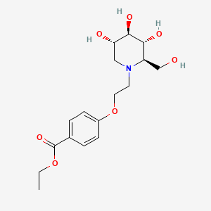molecular formula C17H25NO7 B1671220 Emiglitate CAS No. 80879-63-6