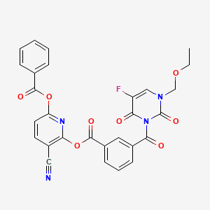 molecular formula C28H19FN4O8 B1671221 艾美替福 CAS No. 110690-43-2