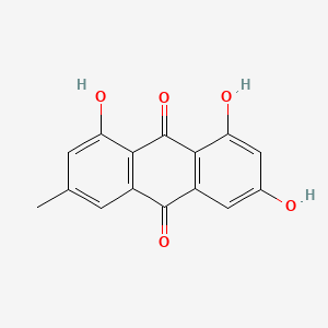 molecular formula C15H10O5 B1671224 大黄素 CAS No. 518-82-1