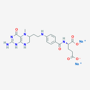 molecular formula C21H27N7O6 B1671225 Emofolin sodium CAS No. 52386-42-2
