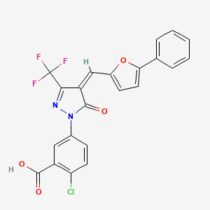 molecular formula C22H12ClF3N2O4 B1671232 EN460 
