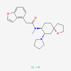 molecular formula C24H33ClN2O3 B1671233 Enadoline hydrochloride CAS No. 124439-07-2