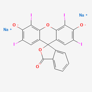 molecular formula C20H6I4Na2O5H2O<br>C20H6I4Na2O5 B1671237 Erythrosine CAS No. 16423-68-0