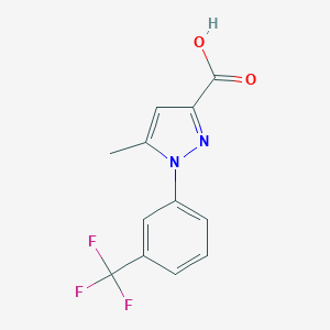 molecular formula C12H9F3N2O2 B167124 5-Methyl-1-(3-trifluoromethyl-phenyl)-1H-pyrazole-3-carboxylic acid CAS No. 126067-60-5