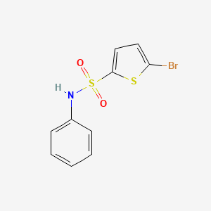 molecular formula C10H8BrNO2S2 B1671241 5-bromo-N-phenylthiophene-2-sulfonamide CAS No. 55854-43-8