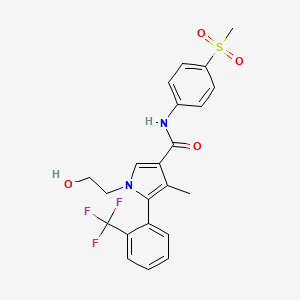 molecular formula C22H21F3N2O4S B1671244 Esaxerenone CAS No. 1632006-28-0
