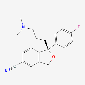 molecular formula C19H18FN2O B1671245 Escitalopram CAS No. 128196-01-0