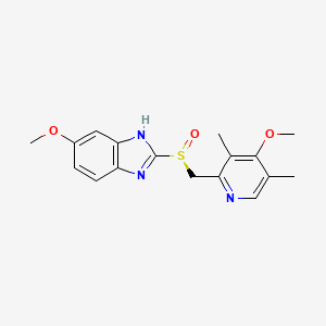 molecular formula C17H19N3O3S B1671258 埃索美拉唑 CAS No. 119141-88-7