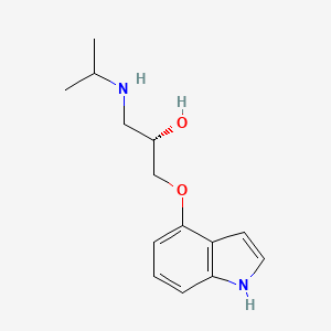 molecular formula C14H20N2O2 B1671263 (S)-(-)-pindolol CAS No. 26328-11-0