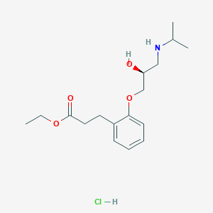 molecular formula C17H28ClNO4 B1671264 Esprolol hydrochloride CAS No. 112805-65-9