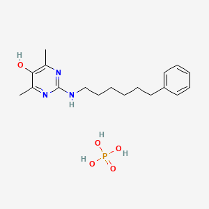 molecular formula C18H28N3O5P B1671267 Enazadrem Phosphate CAS No. 132956-22-0