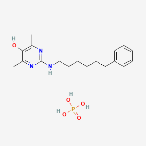 molecular formula C18H28N3O5P B1671267 Enazadrem phosphate CAS No. 132956-22-0