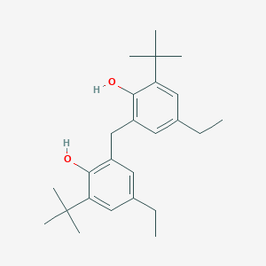molecular formula C25H36O2 B167127 2,2'-Methylenebis(4-ethyl-6-tert-butylphenol) CAS No. 88-24-4