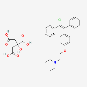 molecular formula C32H36ClNO8 B1671272 Enclomiphene citrate CAS No. 7599-79-3
