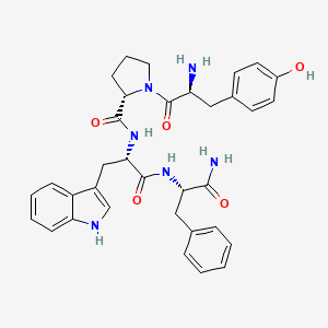 molecular formula C34H38N6O5 B1671277 Endomorphin 1 CAS No. 189388-22-5