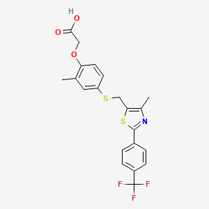 molecular formula C21H18F3NO3S2 B1671285 gw-501516 CAS No. 317318-70-0