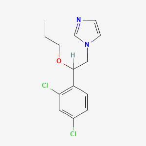 molecular formula C14H14Cl2N2O B1671291 Imazalil CAS No. 35554-44-0
