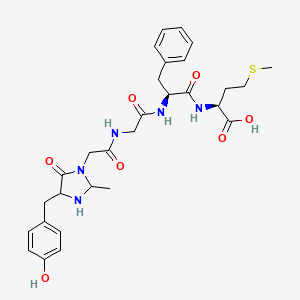 molecular formula C29H37N5O7S B1671298 Acetaldehyde-met-enkephalin CAS No. 74080-62-9