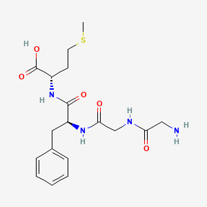 B1671300 Enkephalin-met, des-tyr(1)- CAS No. 61370-88-5