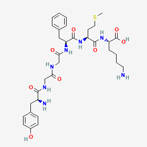 molecular formula C33H47N7O8S B1671301 Enkephalin-met, lys(6)- CAS No. 75909-25-0