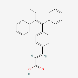 molecular formula C25H22O2 B1671325 Etacstil CAS No. 155701-61-4